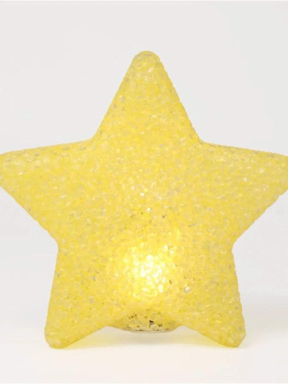 Novelty Light Warm White LED Star - Yellow